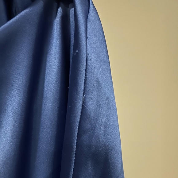 Colbalt Blue Silk Style Dress - Picture 8 of 8